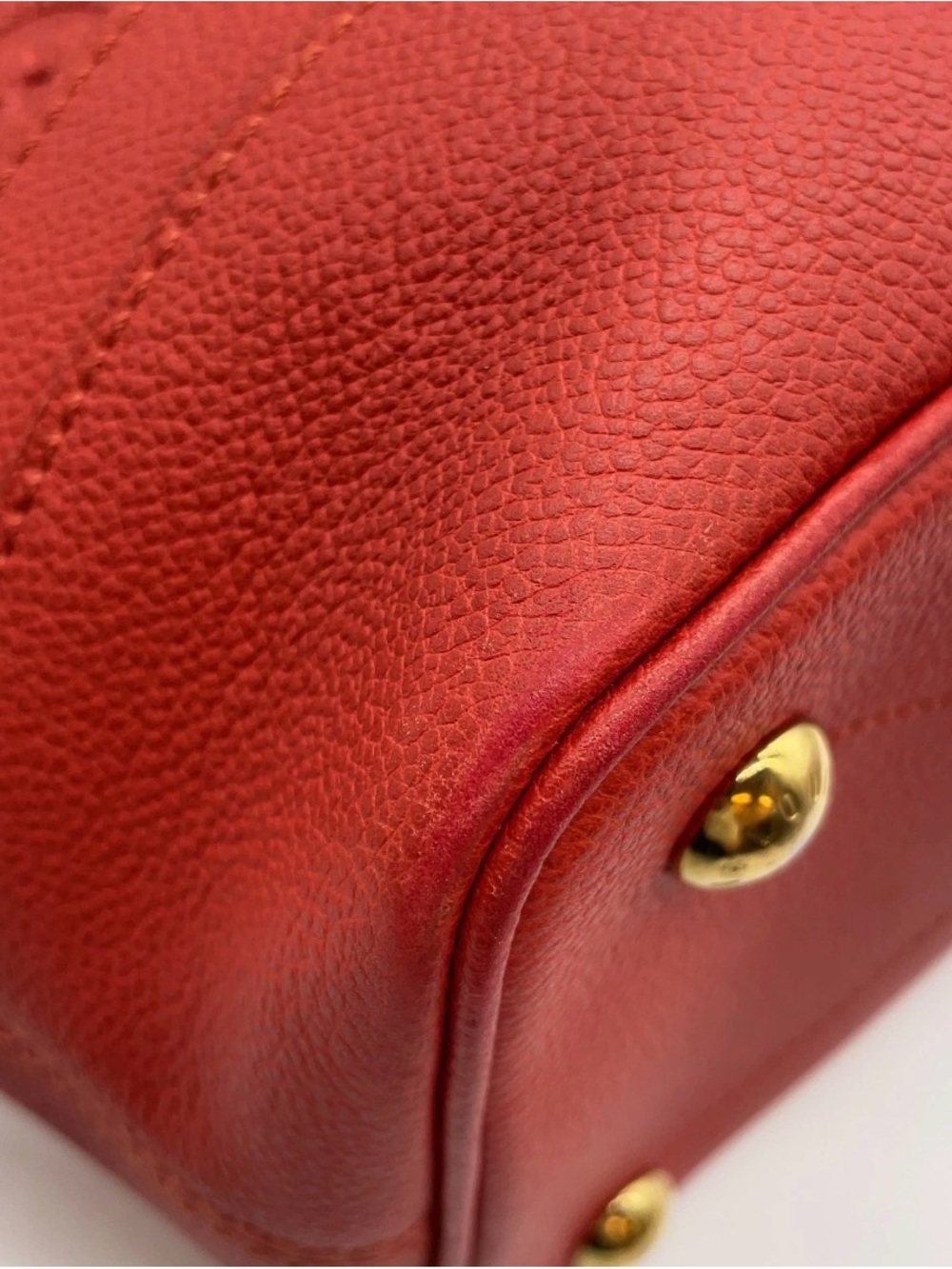 Louis Vuitton Citadine PM Red Monogram Empreinte Leather Tote - Picture 9 of 14